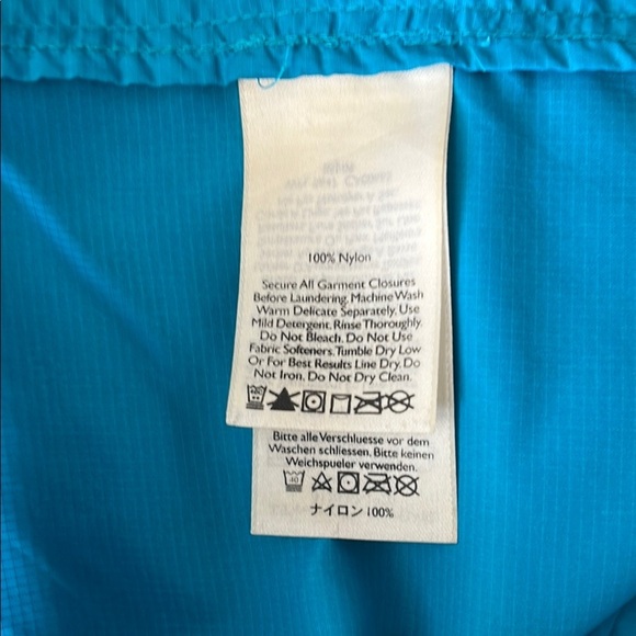 Blue Hooded Windbreaker Jacket Preloved - Picture 7 of 7